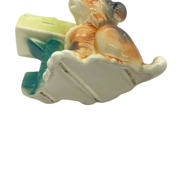 Planter Dog And US Mailbox Vintage Royal Copley Ceramic Decorative Cute Little - Picture 7 of 13
